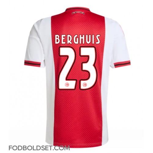 Ajax Steven Berghuis #23 Hjemmebanetrøje 2025-26 Kortærmet